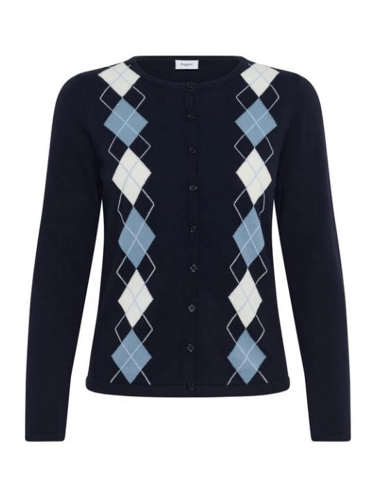 Foto van product SAINT TROPEZ Gebreid vest navy / gemengde kleuren