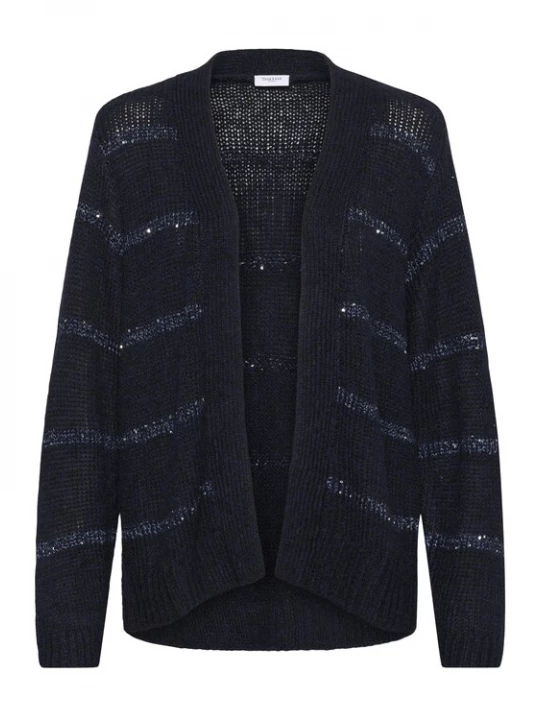 Foto van product SAINT TROPEZ Gebreid vest ' NoraliSZ' lichtblauw / donkerblauw