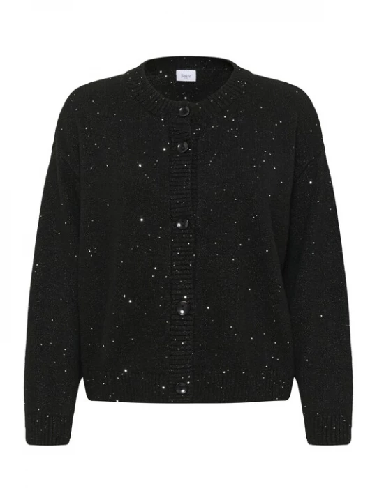 Foto van product SAINT TROPEZ Gebreid vest 'NovaSZ' zwart