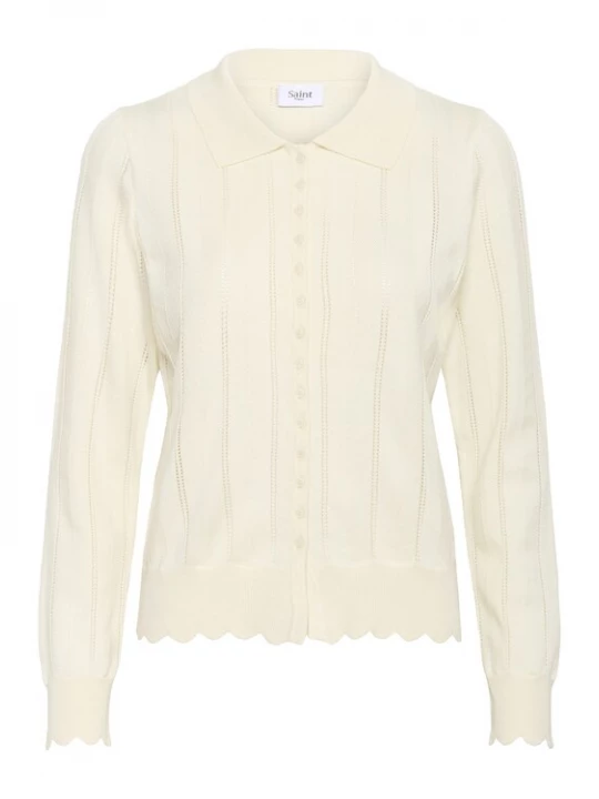 Foto van product SAINT TROPEZ Gebreid vest 'ObetteSZ' crème