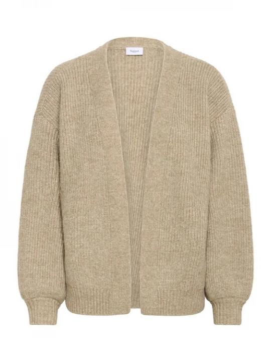 Foto van product SAINT TROPEZ Gebreid vest 'OttolineSZ' donkerbeige