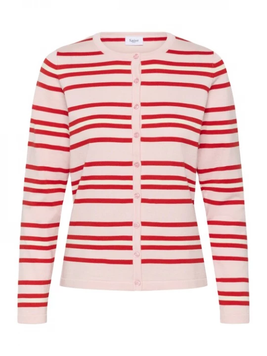 Foto van product SAINT TROPEZ Gebreid vest 'PilaSZ' rosa / rood