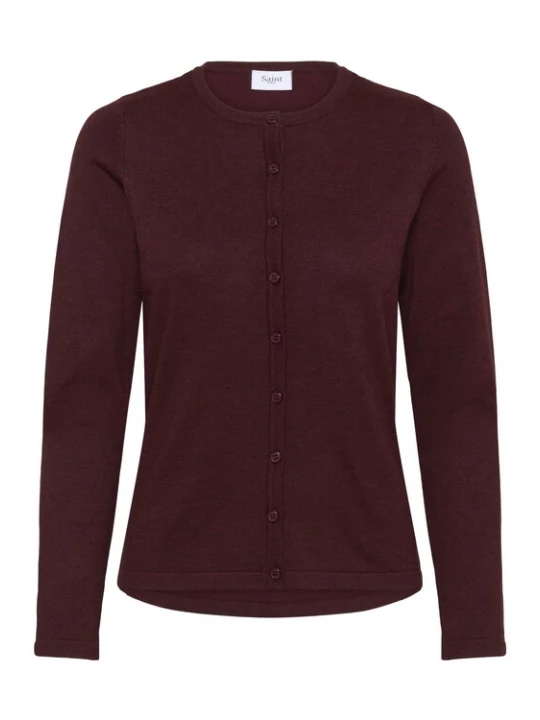 Foto van product SAINT TROPEZ Gebreid vest rood gemêleerd