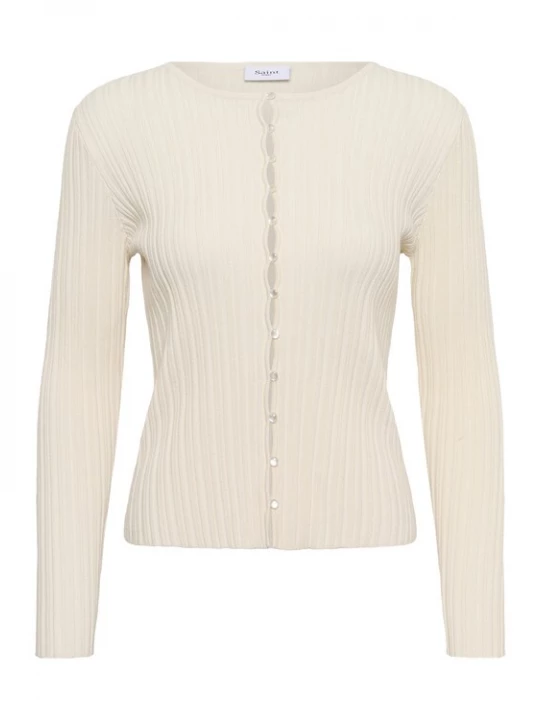Foto van product SAINT TROPEZ Gebreid vest 'SigridaSZ' wolwit