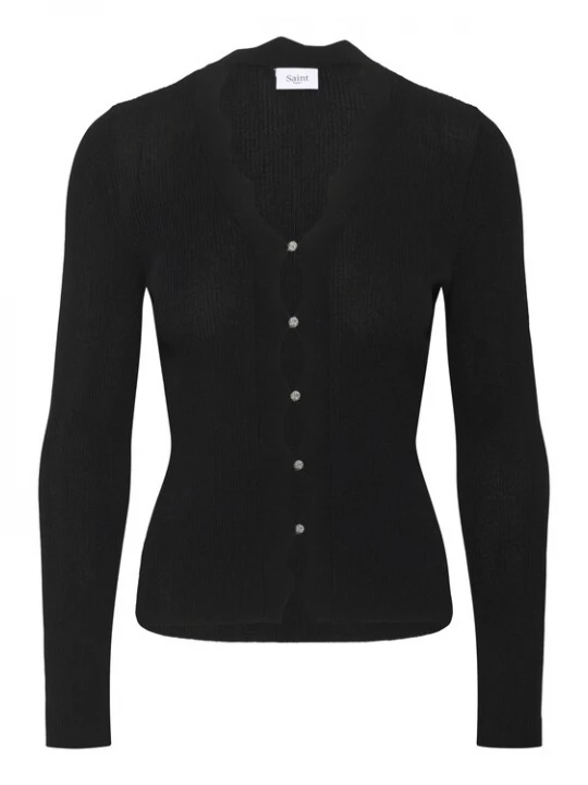 Foto van product SAINT TROPEZ Gebreid vest 'SZNori' zwart