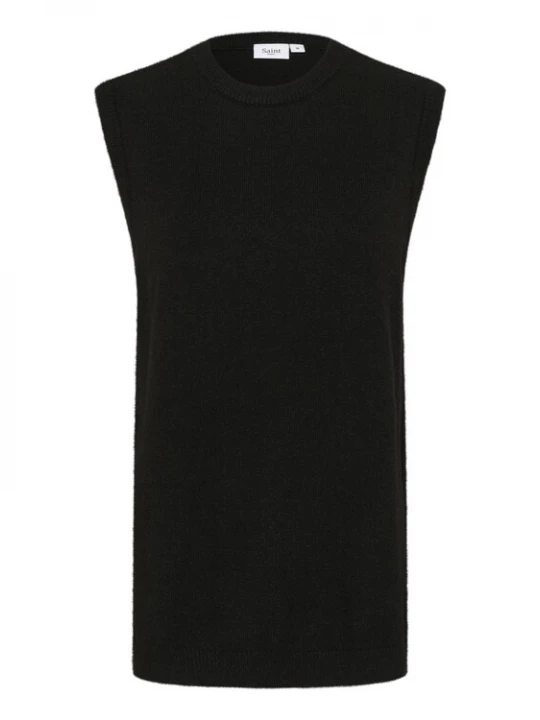 Foto van product SAINT TROPEZ Gebreide bodywarmer 'Zanett' zwart