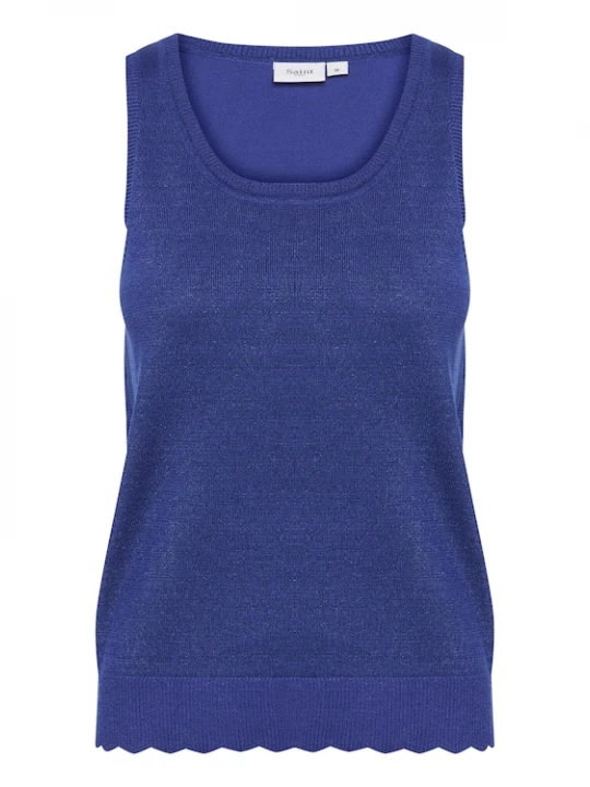 Foto van product SAINT TROPEZ Gebreide top 'Mila' violetblauw / donkerlila