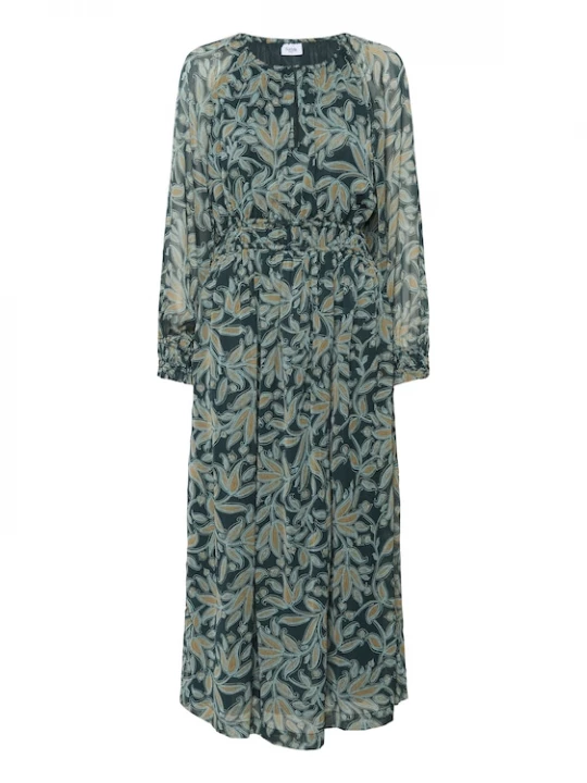 Foto van product SAINT TROPEZ Jurk groen / jade groen / zwart