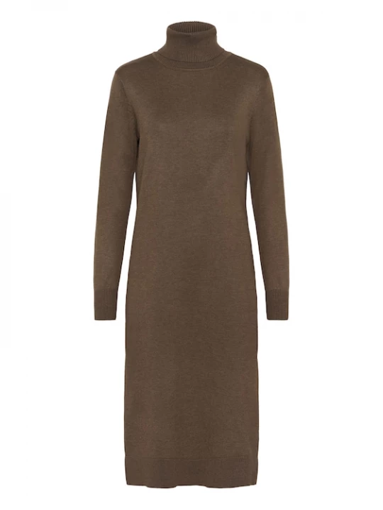 Foto van product SAINT TROPEZ Jurk 'Mila' chocoladebruin
