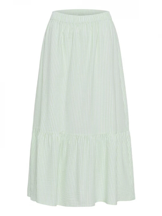 Foto van product SAINT TROPEZ Rok 'Elmiko' pastelgroen / wit