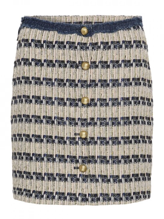 Foto van product SAINT TROPEZ Rok lichtbeige / blauw