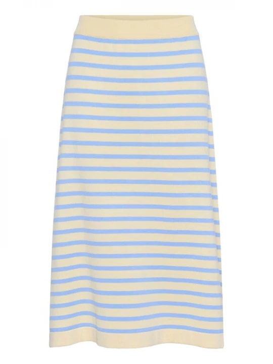 Foto van product SAINT TROPEZ Rok 'MilaSZ' lichtblauw / pasteelgeel