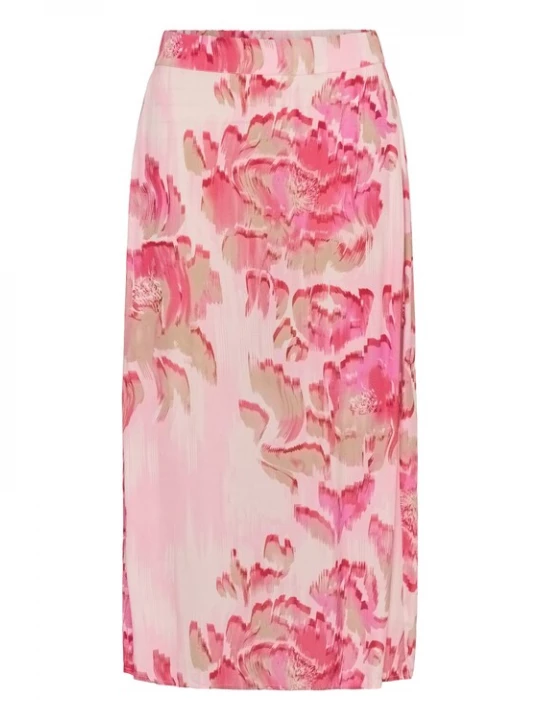 Foto van product SAINT TROPEZ Rok 'PollyanaSZ' beige / pink / lichtrood