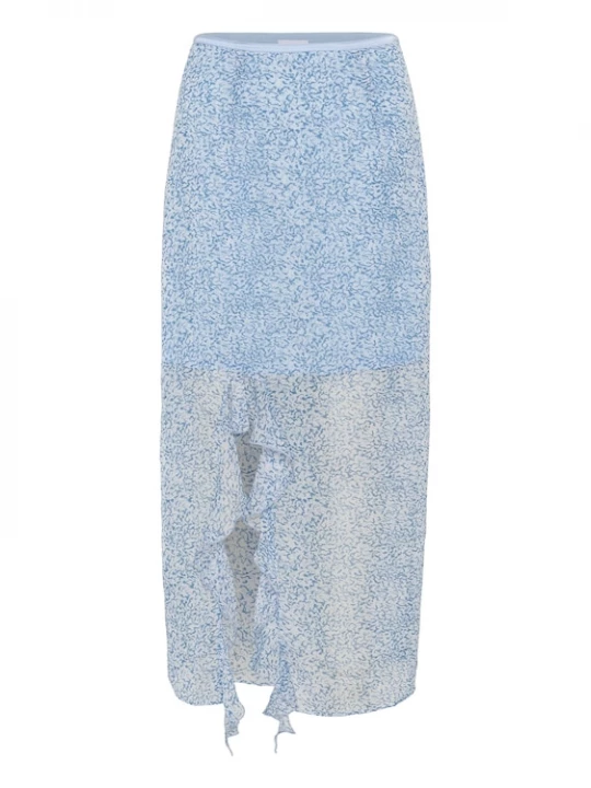 Foto van product SAINT TROPEZ Rok 'RachilSZ' lichtblauw / wit