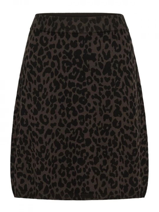 Foto van product SAINT TROPEZ Rok 'ZhilaSZ' chocoladebruin / zwart