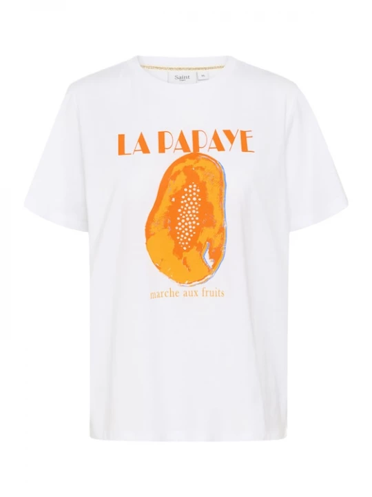 Foto van product SAINT TROPEZ Shirt 'HardaSZ' oranje / donkeroranje / wit
