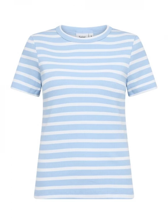 Foto van product SAINT TROPEZ Shirt hemelsblauw / wit
