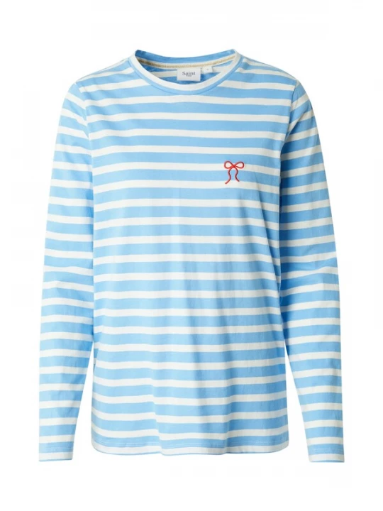 Foto van product SAINT TROPEZ Shirt 'Idalia' lichtblauw / wit