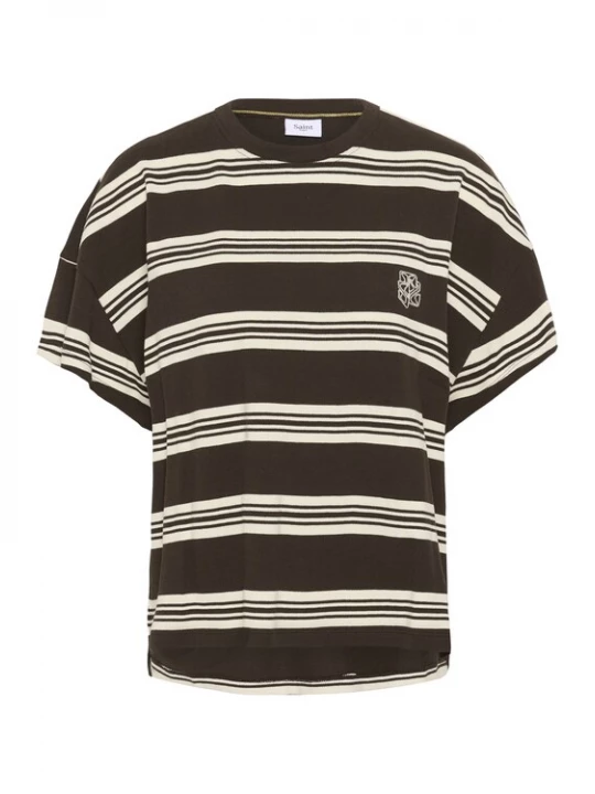 Foto van product SAINT TROPEZ Shirt ivoor / chocoladebruin / donkerbruin