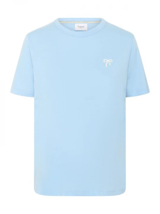 Foto van product SAINT TROPEZ Shirt 'Jadeen' lichtblauw / wit