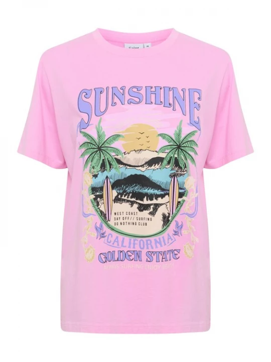 Foto van product SAINT TROPEZ Shirt 'Kaliva' geel / groen / rosa / zwart