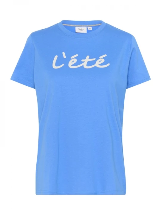 Foto van product SAINT TROPEZ Shirt 'KortneaSZ' blauw / wit