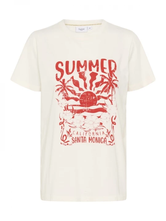 Foto van product SAINT TROPEZ Shirt 'KuviSZ' rood / wit