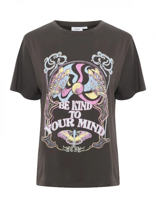 Foto van product SAINT TROPEZ Shirt lichtblauw / geel / donkergrijs / pink