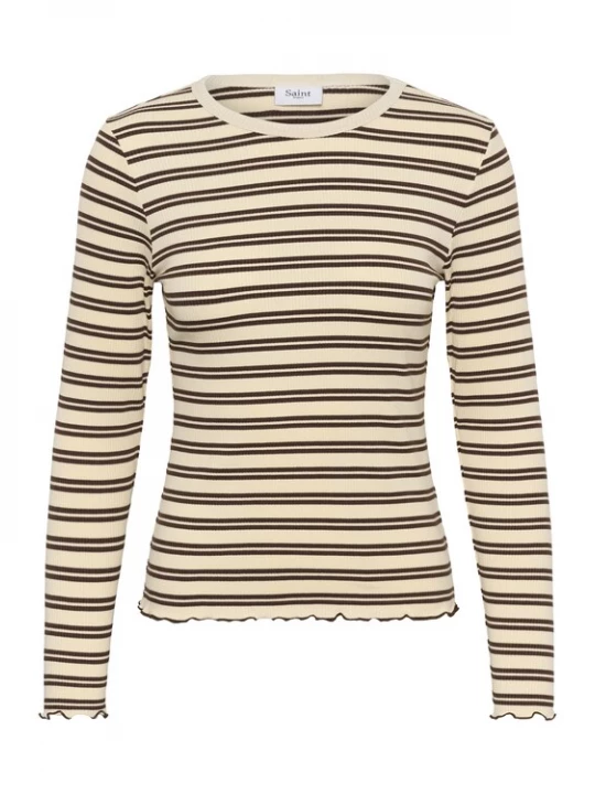 Foto van product SAINT TROPEZ Shirt 'Olalia' beige / bruin