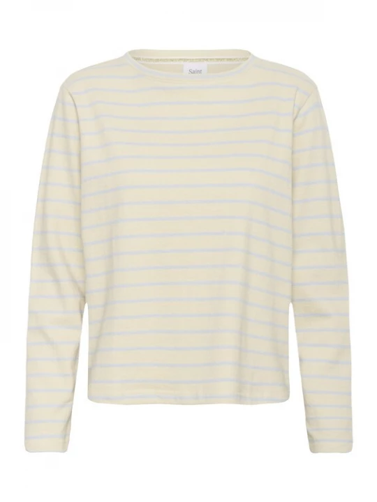 Foto van product SAINT TROPEZ Shirt 'OsannaSZ' beige / lichtblauw