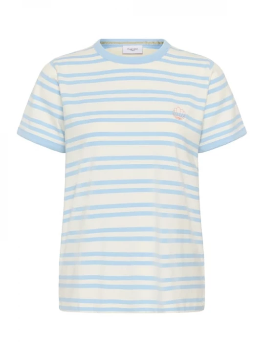 Foto van product SAINT TROPEZ Shirt 'SZRenalda' lichtblauw / wit