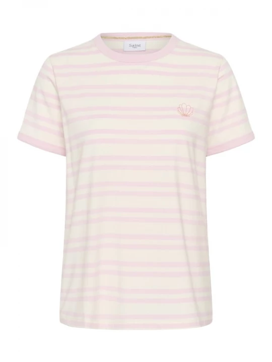 Foto van product SAINT TROPEZ Shirt 'SZRenalda' rosa / wit