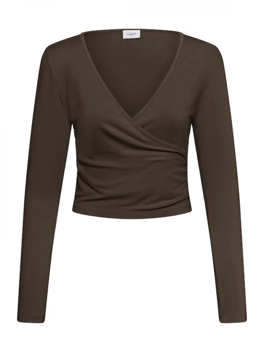 Foto van product SAINT TROPEZ Shirt 'ViggaSZ' chocoladebruin