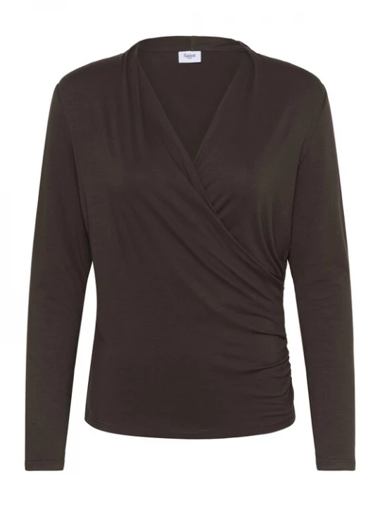 Foto van product SAINT TROPEZ Shirt 'ViggaSZ' donkerbruin
