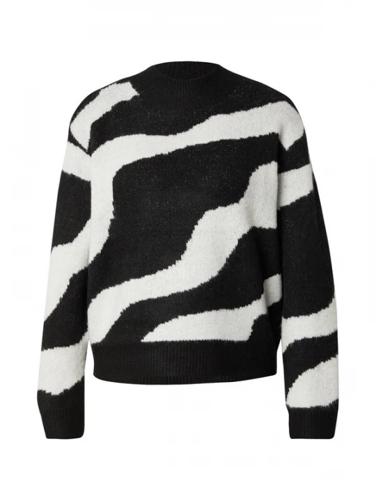 Foto van product SAINT TROPEZ Trui 'MallieSZ' zwart / wit