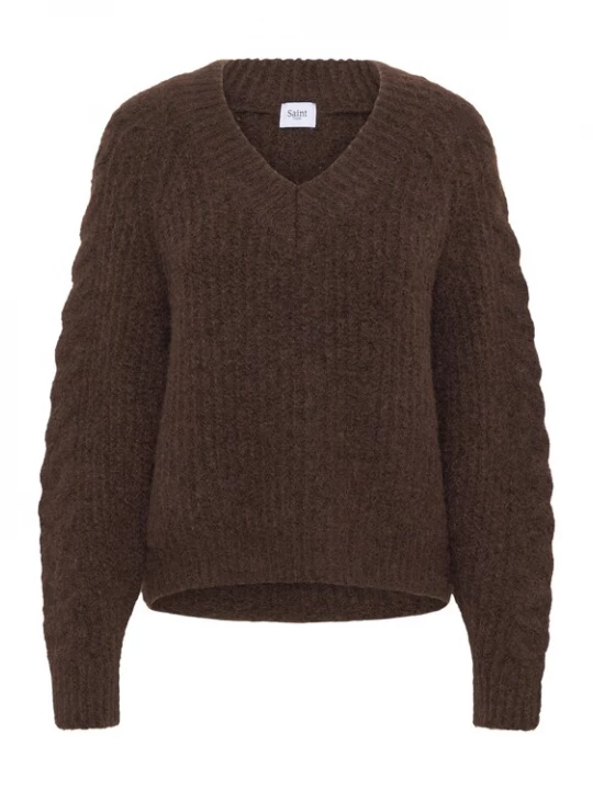 Foto van product SAINT TROPEZ Trui 'Manda' bruin