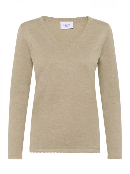 Foto van product SAINT TROPEZ Trui 'Mila' beige gemêleerd