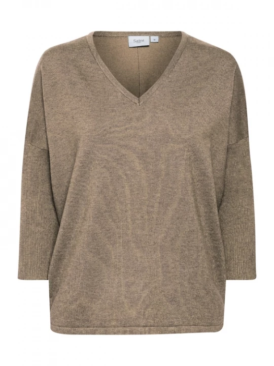 Foto van product SAINT TROPEZ Trui 'Mila' donkerbeige