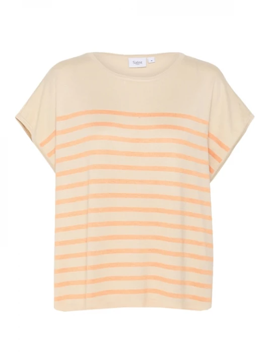 Foto van product SAINT TROPEZ Trui 'Mila' perzik / lichtoranje