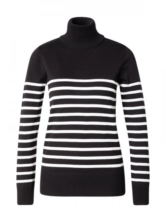Foto van product SAINT TROPEZ Trui 'Mila' zwart / wit