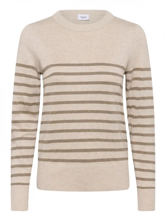 Foto van product SAINT TROPEZ Trui 'MilaSZ' beige / bruin