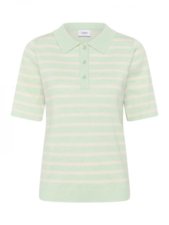 Foto van product SAINT TROPEZ Trui 'MilaSZ' beige / mintgroen