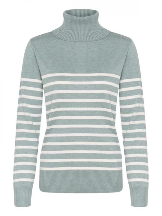 Foto van product SAINT TROPEZ Trui 'MilaSZ' lichtblauw / wit
