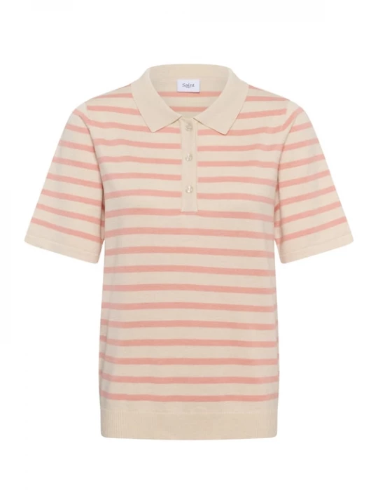 Foto van product SAINT TROPEZ Trui 'MilaSZ' rosa / wit