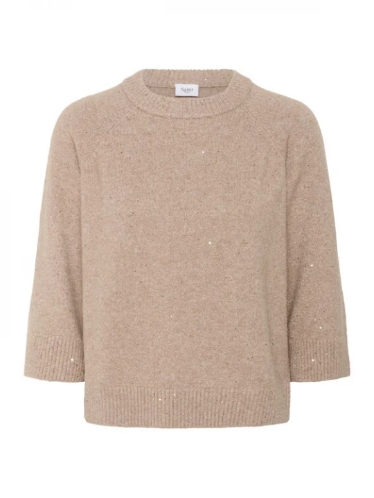 Foto van product SAINT TROPEZ Trui 'NovaSZ' beige gemêleerd