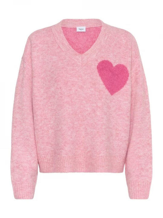 Foto van product SAINT TROPEZ Trui 'PariaSZ' pink / lichtroze