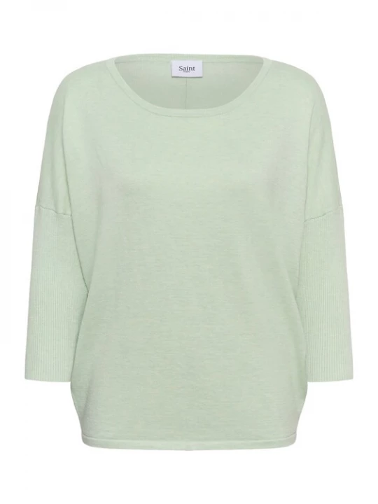 Foto van product SAINT TROPEZ Trui 'SZMila' groen gemêleerd