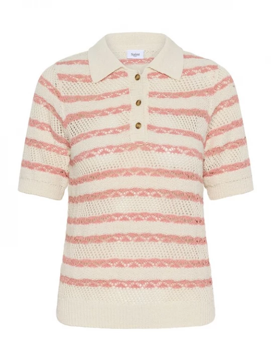 Foto van product SAINT TROPEZ Trui 'SZRosetta' beige / oudroze