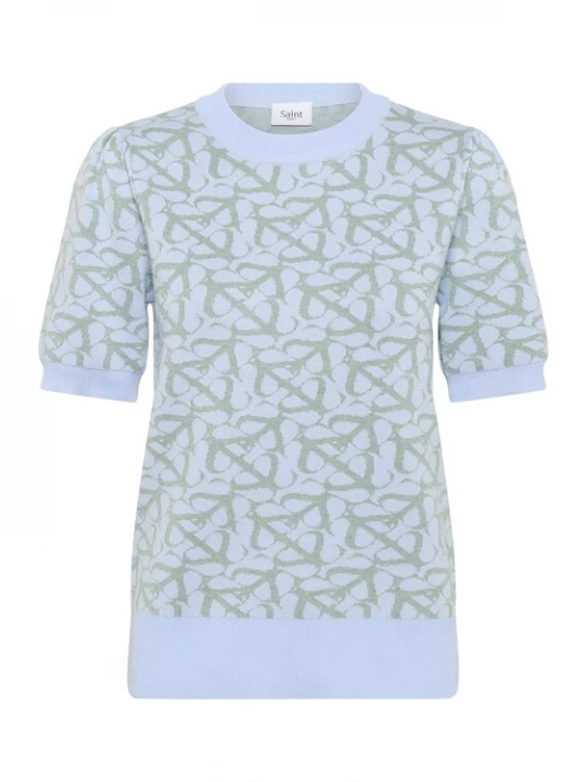 Foto van product SAINT TROPEZ Trui 'Zico' lichtblauw / greige