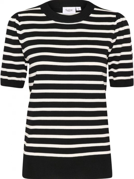Foto van product SAINT TROPEZ Trui zwart / wit